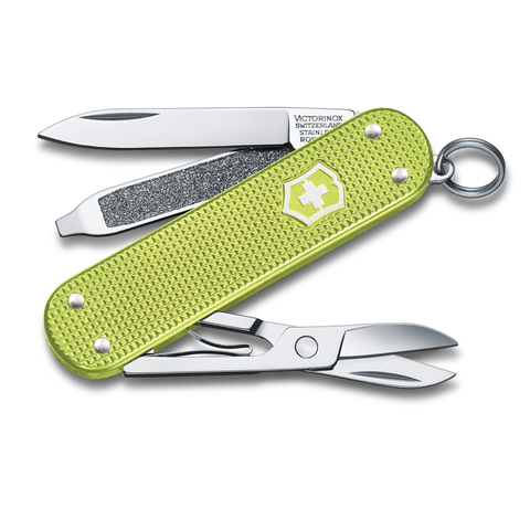 Нож-брелок Victorinox Classic SD Alox Colors, 58 мм, 5 функций, "Lime Twist" 0.6221.241G от прозводителя Victorinox