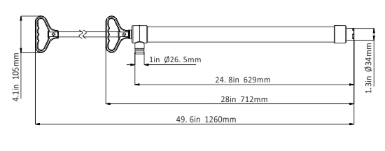 Ручной насос SEAFLO 27/42 литров минуту, 1260 мм SFPH-H1260-01 от прозводителя SeaFlo