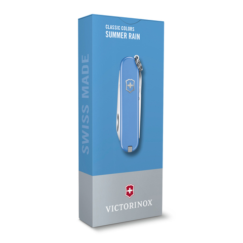 Нож-брелок Victorinox Classic SD Colors, 58 мм, 7 функций, "Summer Rain" 0.6223.28G от прозводителя Victorinox