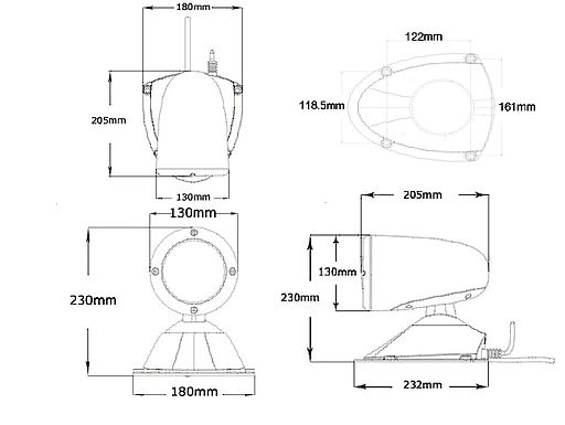 Прожектор стационарный ксеноновый, 12В SL98191 от прозводителя ALLREMOTE