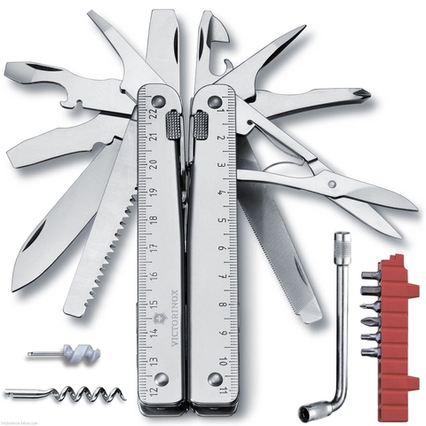 Мультитул Victorinox SwissTool X Plus, 115 мм, 38 функций, нейлоновый чехол 3.0338.N от прозводителя Victorinox