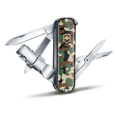 Нож Victorinox Classic Nail Clip 580, 65 мм, 8 функций, камуфляж 0.6463.94 от прозводителя Victorinox
