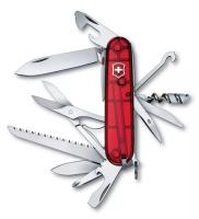 Нож Victorinox Huntsman Lite, 91 мм, 21 функция, полупрозрачный красный 1.7915.T от прозводителя Victorinox