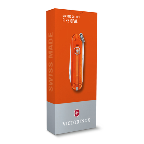 Нож-брелок Victorinox Classic SD Colors, 58 мм, 7 функций, "Fire Opal" 0.6223.T82G от прозводителя Victorinox