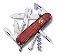 Нож Victorinox Climber, 91 мм, 14 функций, полупрозрачный красный 1.3703.T от прозводителя Victorinox