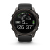 Garmin Fenix 8 - 51 мм AMOLED | Carbon grey DLC with Black/pebble grey silicone band