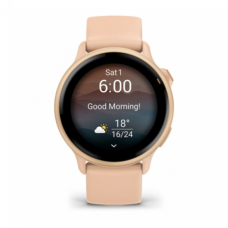 Garmin Vivoactive 6 | Metallic Pink Dawn with Pink Dawn Band