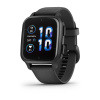 Garmin Venu Sq 2 - 40 мм Music | Премиум-функции | Slate Aluminium Bezel with Black Case and Silicone Band