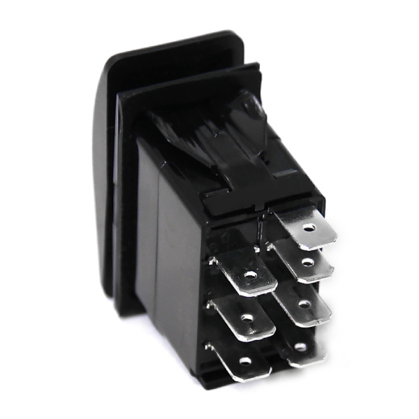 Переключатель on-off-on, DPDT, 7P с двойной подсветкой NEKEKE A12433ER от прозводителя NEKEKE