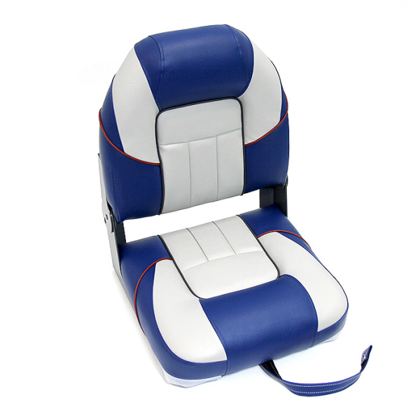 Сиденье мягкое складное Premium Centurion Boat Seat, бело-синее 75129GB от прозводителя Newstarmarine