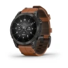 Garmin Epix (Gen 2) - 47 мм SAPPHIRE | Black Titanium with Chestnut Leather Band