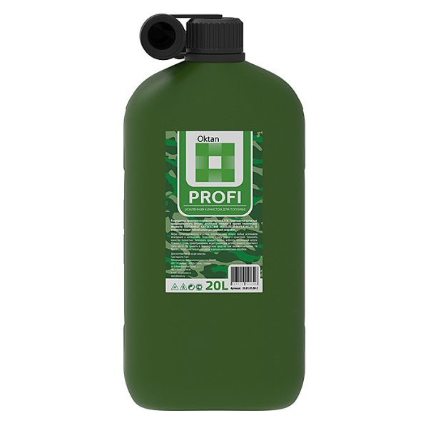 Канистра для бензина 20л с заливным устройством PROFI 20.01.01.00-2 от прозводителя Oktan