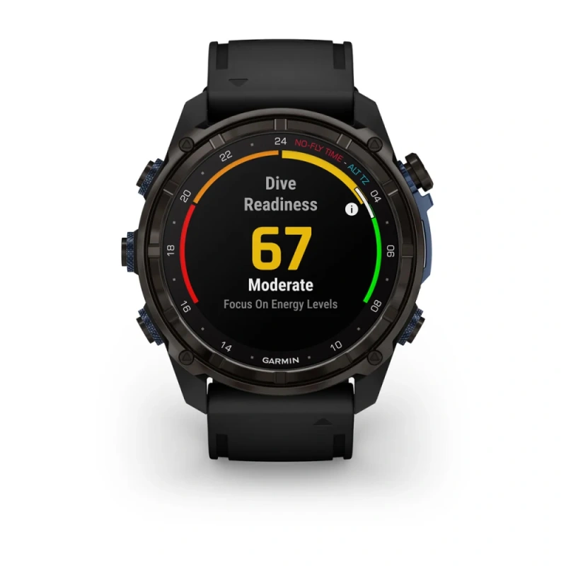 Garmin Descent Mk3i - 51 мм | Carbon grey DLC black silicone band