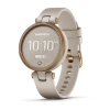 Garmin Lily - Sport Edition | Rose Gold Bezel with Light Sand Case and Silicone Band