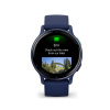 Garmin Vivoactive 5 | Metallic navy Aluminium bezel with navy case and silicone band