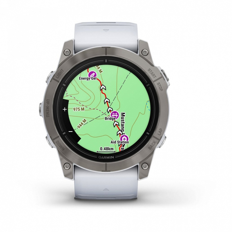 Garmin Epix Pro (Gen 2) - 51 мм SAPPHIRE | Titanium with Whitestone Band