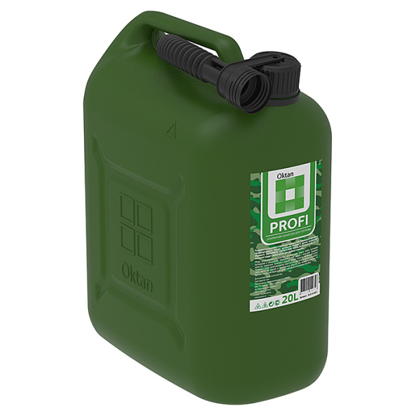Канистра для бензина 20л с заливным устройством PROFI 20.01.01.00-2 от прозводителя Oktan