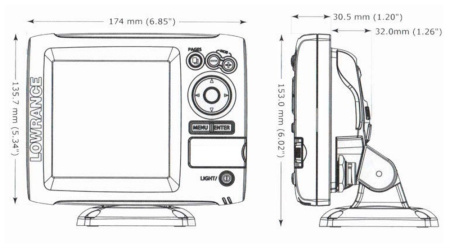 Lowrance HOOK-5 Mid/High/DownScan™